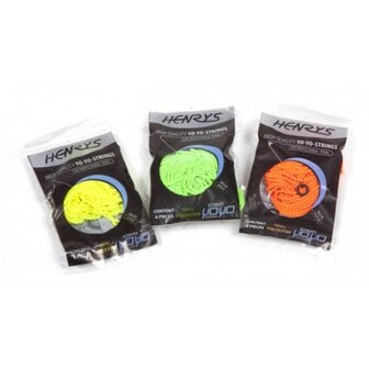 Henrys yo-yo touwtjes neon 6 stuks jo-jo
