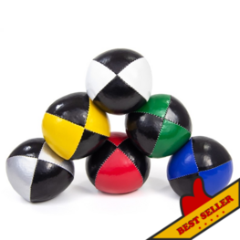 Jongleerbal Thuds 120 gr zwart + kleur p/st.